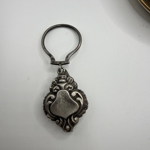 Kerri Rosenthal Jewelry - Antique William B Kerr SS Shield Form Aide De Memorie 1895-1905